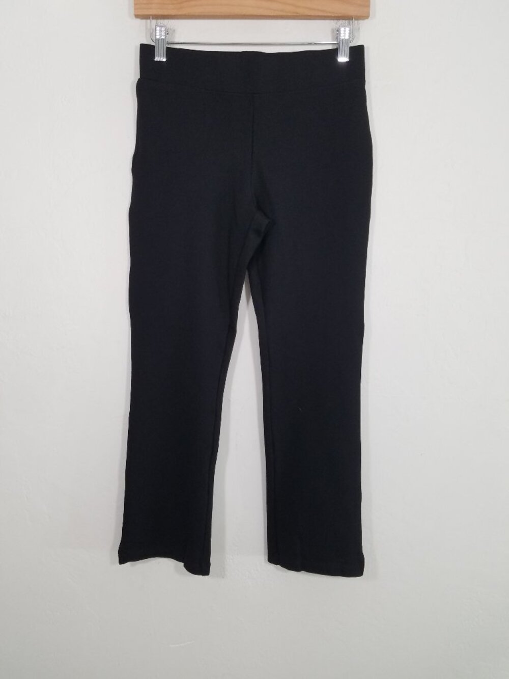 Quince Pull-On Crop Pants Stretch Black Size S